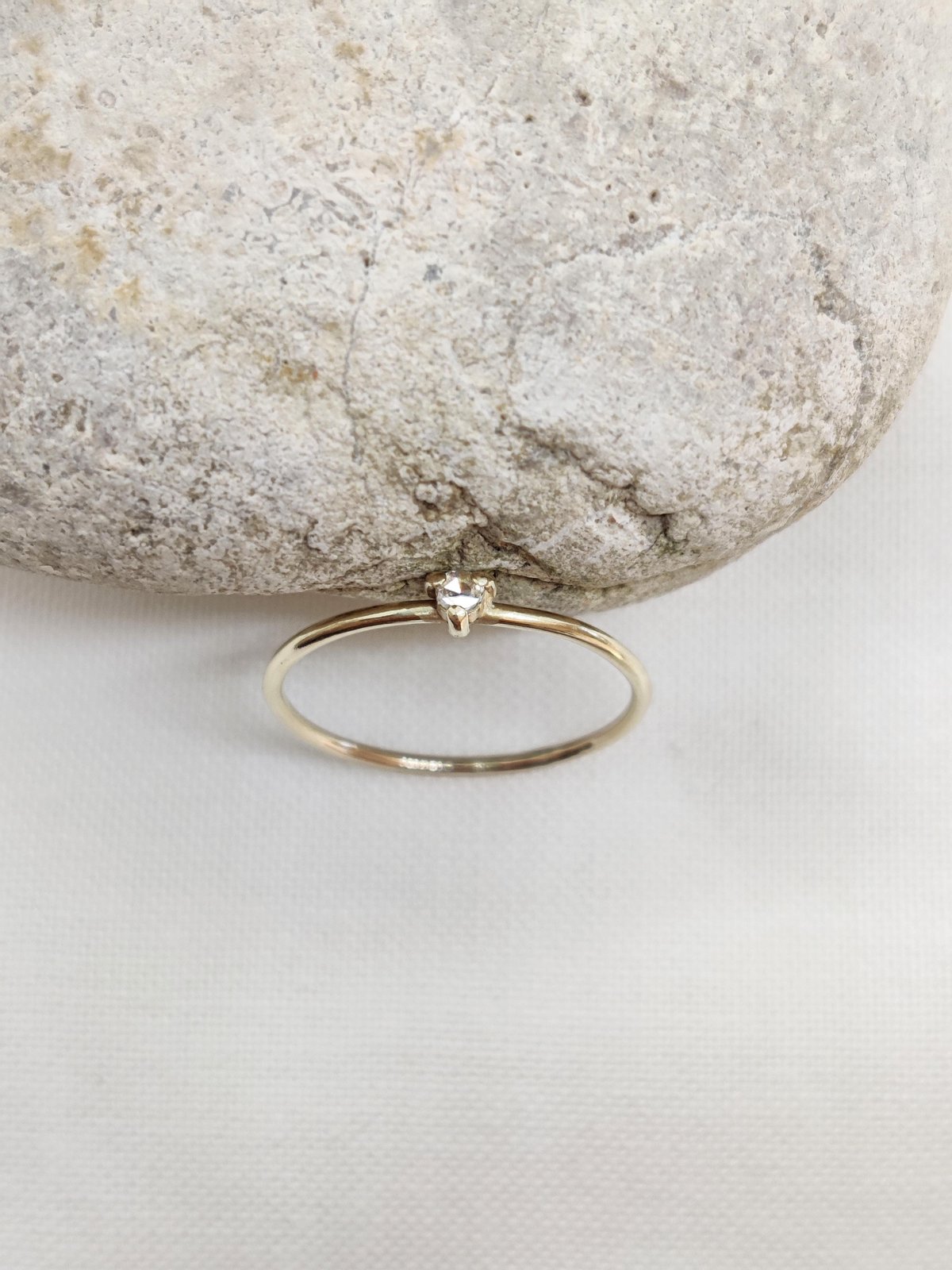 Rose Cut Diamond Ring | Hannah Co Jewellery
